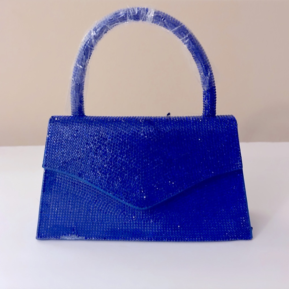 Brand New Royal Blue Sparkling Small Handbag